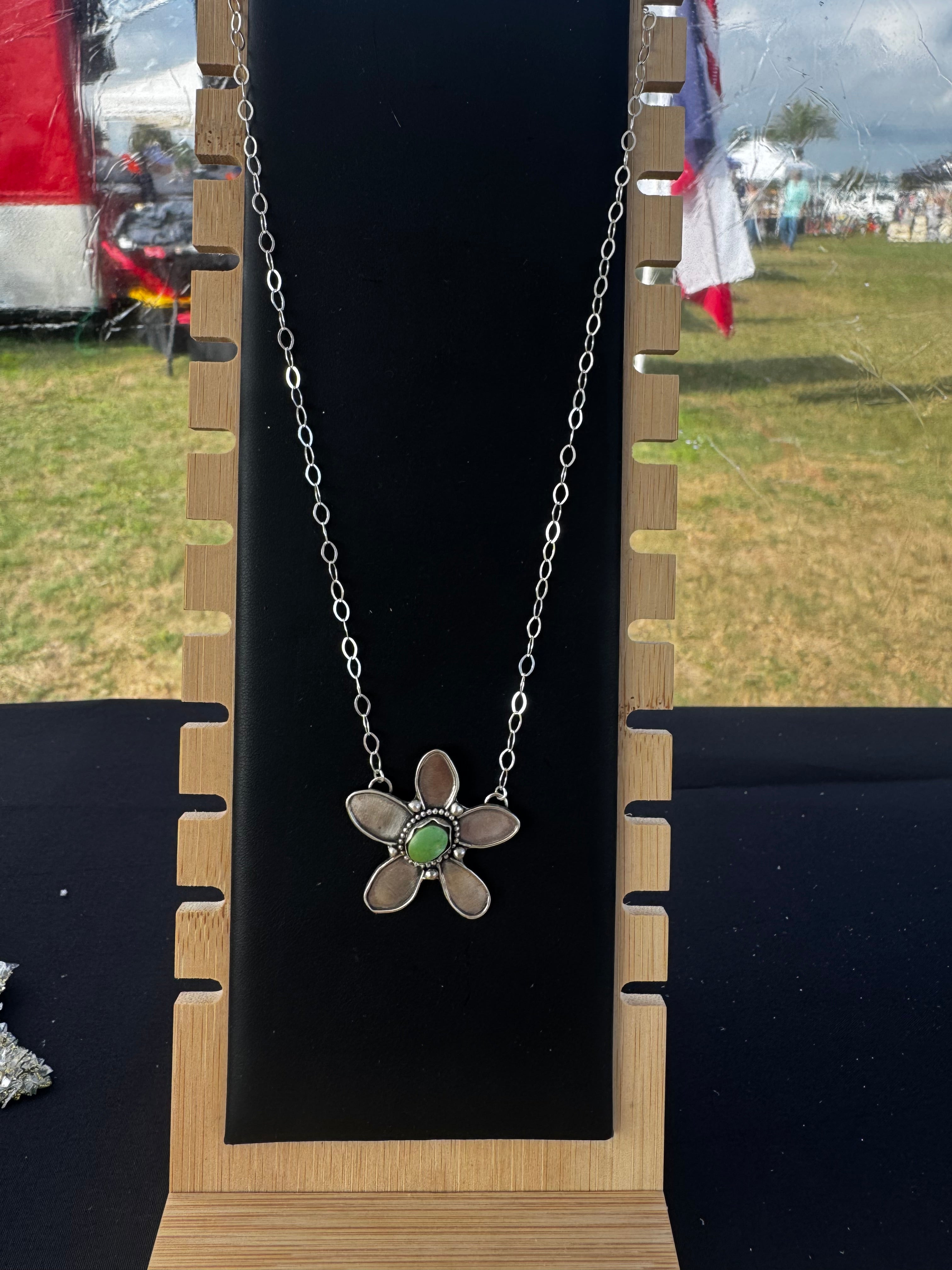 Royston Turquoise Flower Necklace